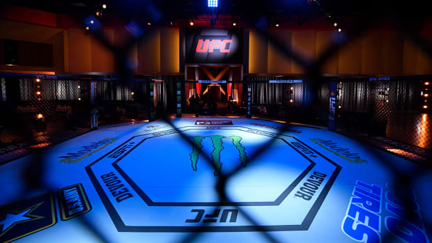 The octagon at UFC 250.